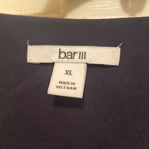 Navy and coral wrap blouse XL -NWT - Picture 3 of 5